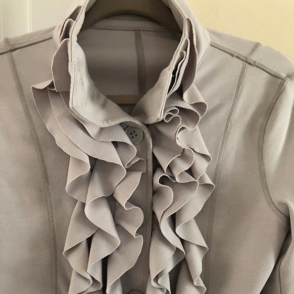 Neiman Marcus Ruffled Jacket - Picture 2 of 10